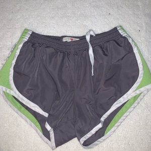 Grey running shorts